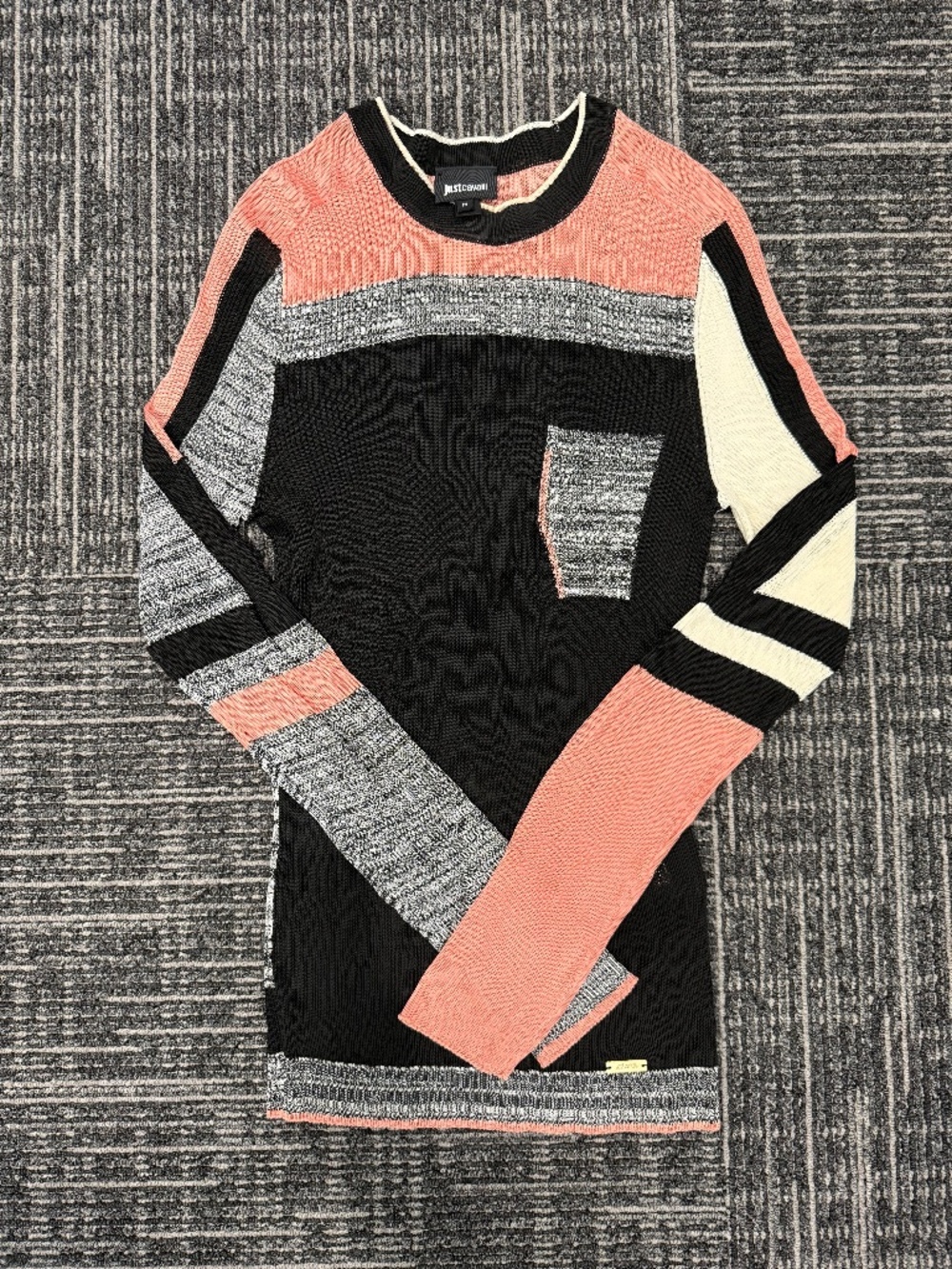 Just Cavalli multicoloured see-through sweater Size M #luxury #knitwear